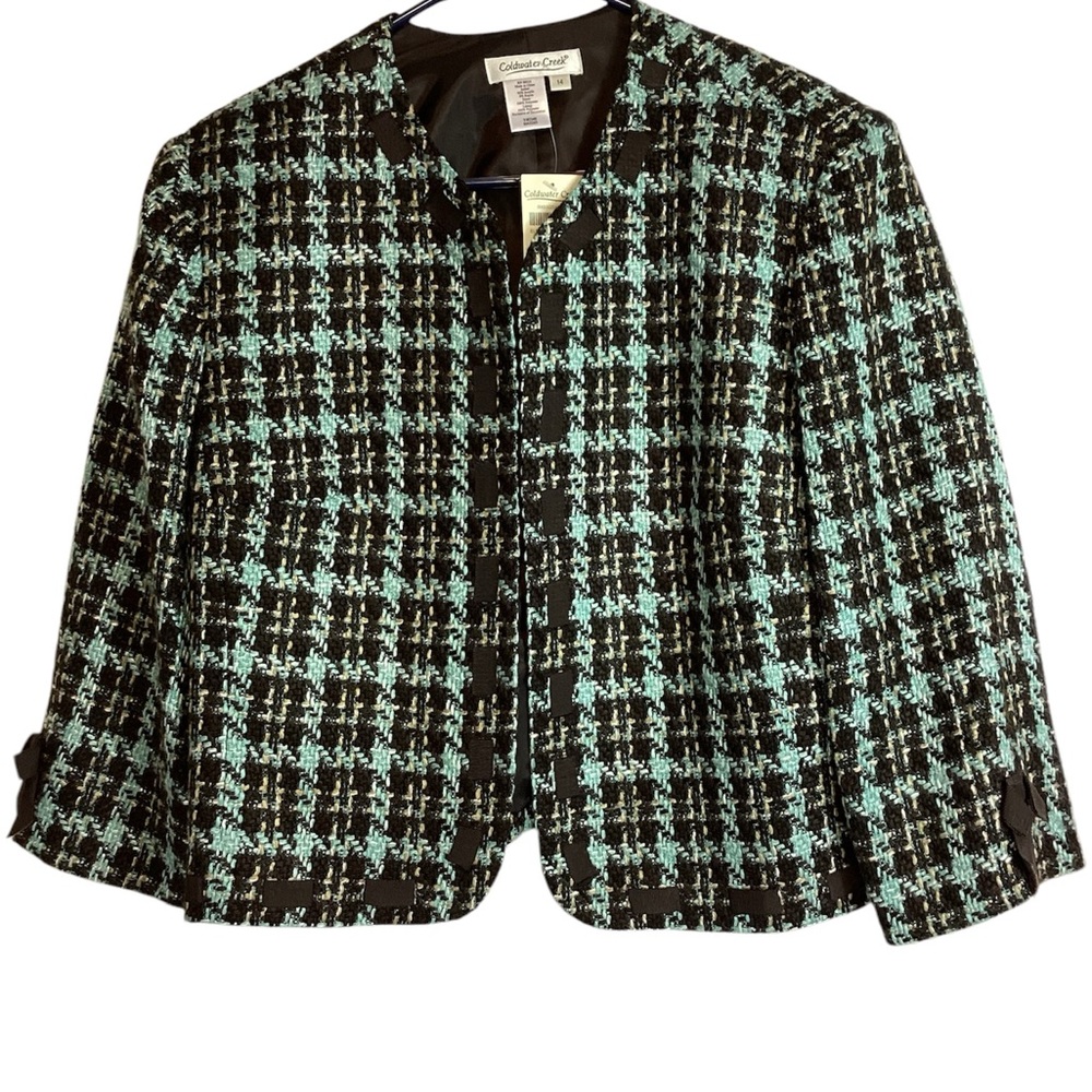 Coldwater creek women’s  Black and Green Jacket